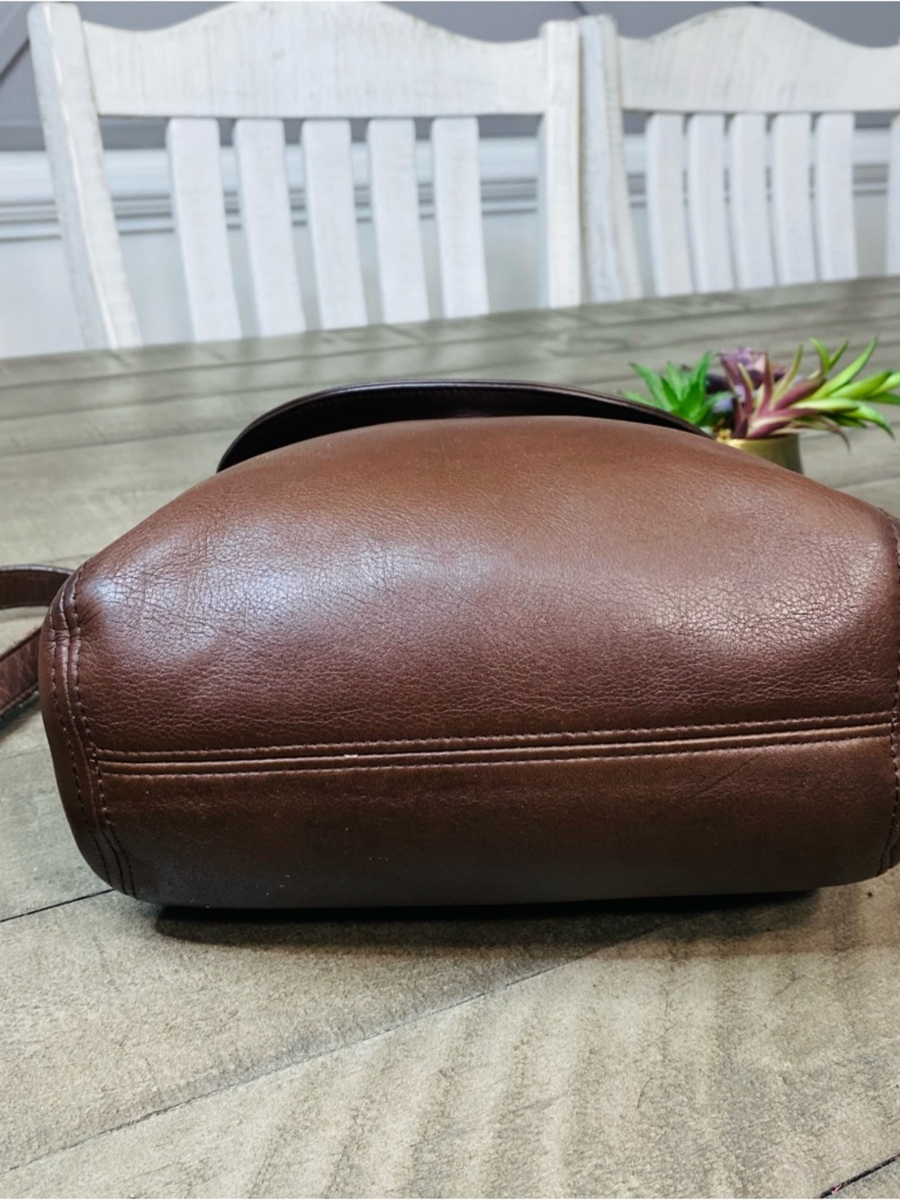 Coach Soho Legacy Top Handle Bag (Style No. 4158) Vintage Brown Leather - Picture 8 of 10